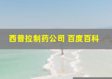 西普拉制药公司 百度百科